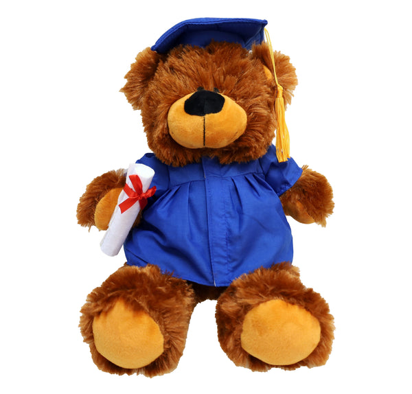 Blue Bobby Grad Bear - Embroider Buddy®