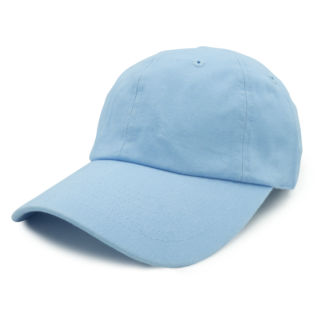 GN-1004 - Washed Cotton Dad Cap - Blue / One size - CAPS