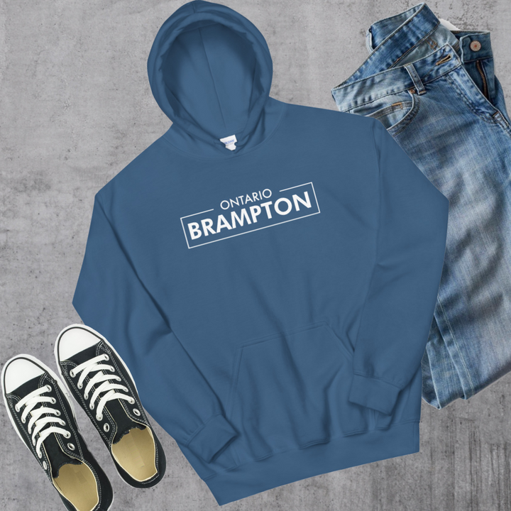 Brampton ON Hoodie - Indigo Blue / S