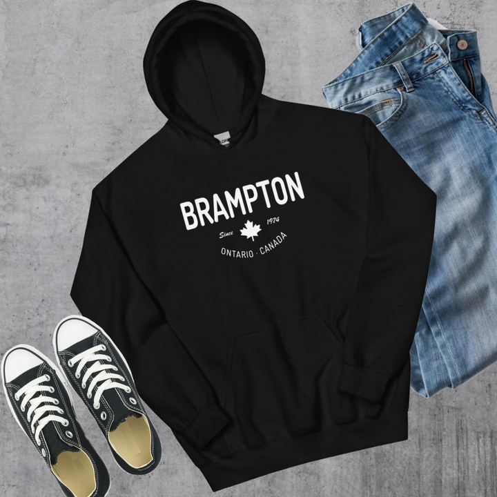 Brampton Since 1974 Hoodie - Black / S