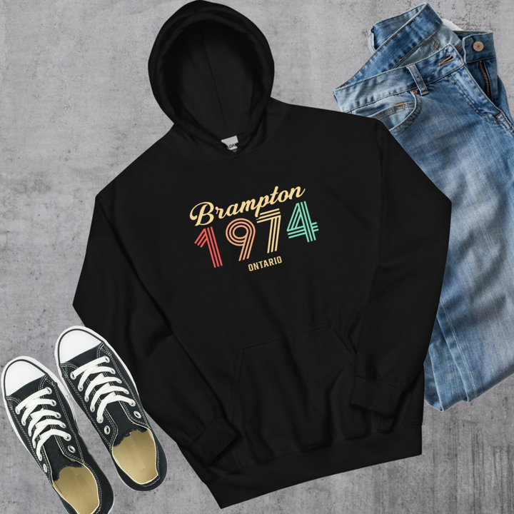 Brampton Vintage Hoodie - Black / S