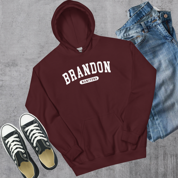 Brandon College Hoodie - Maroon / S