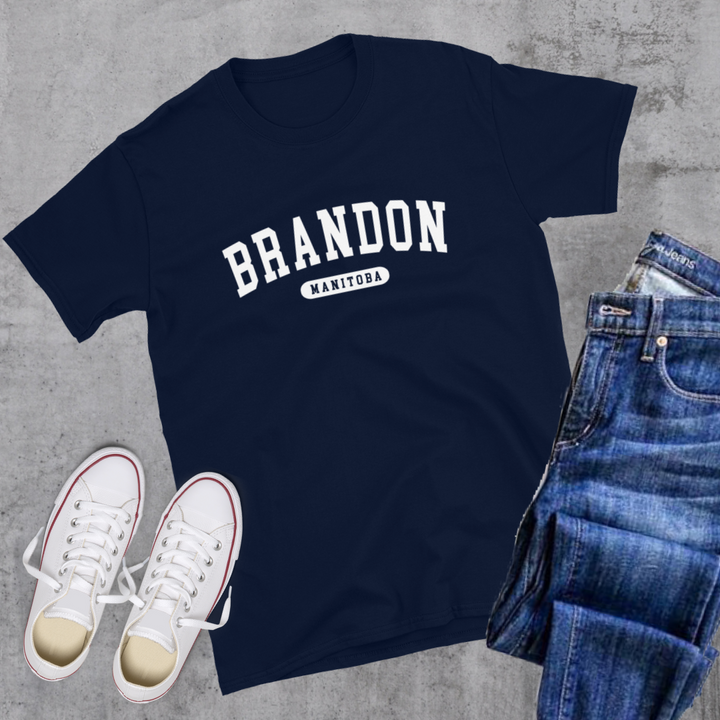 Brandon College Tee - Navy / S