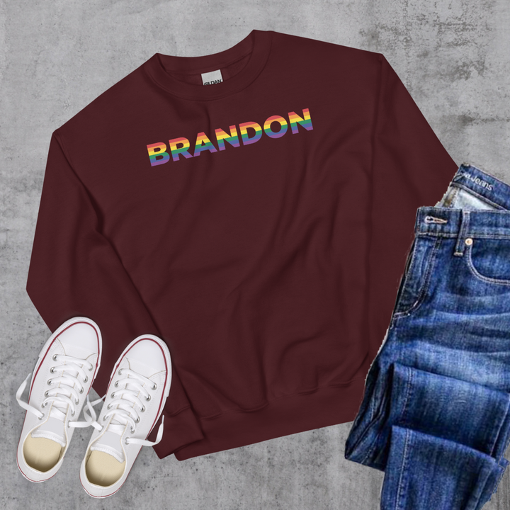 Brandon Pride Crewneck - Maroon / S