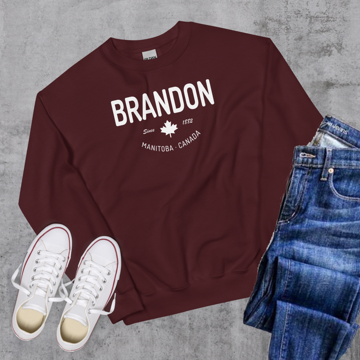 Brandon since 1882 Crewneck - Maroon / S