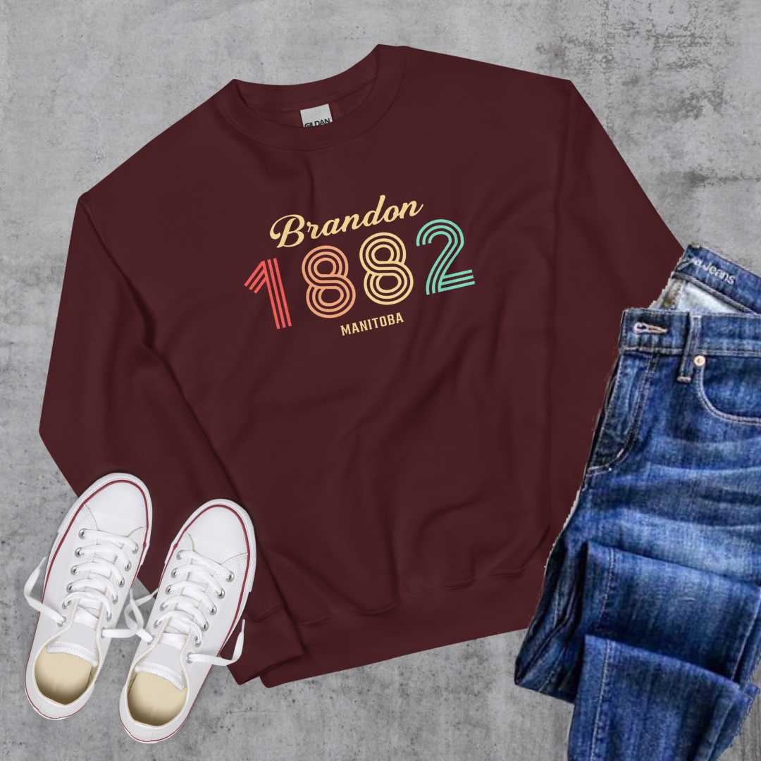 Brandon Vintage Crewneck - Maroon / S