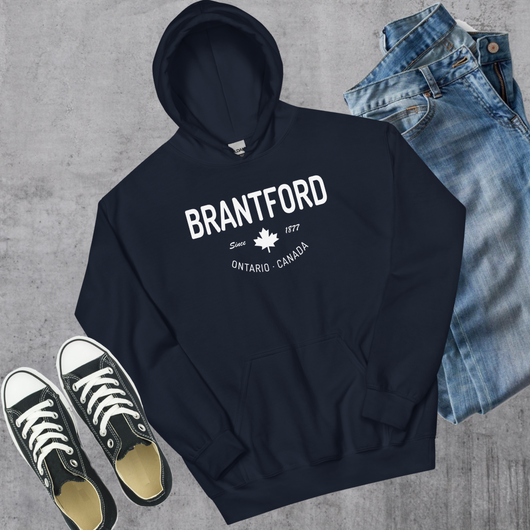 Brantford Since 1877 Hoodie - Navy / S