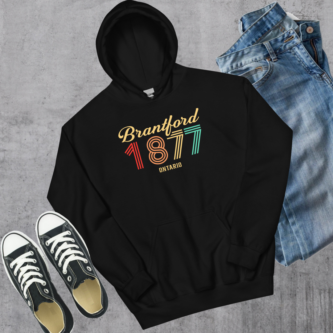 Brantford Vintage Hoodie - Black / S
