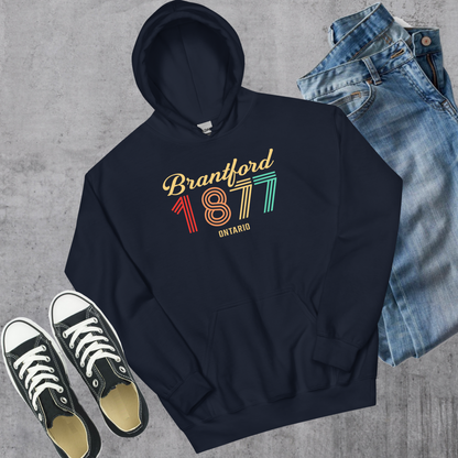 Brantford Vintage Hoodie - Navy / S
