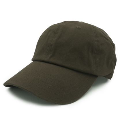 GN-1004 - Washed Cotton Dad Cap - Brown / One size - CAPS