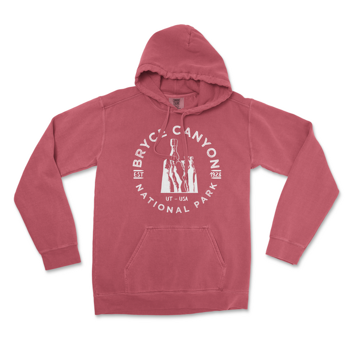 Bryce Canyon National Park Comfort Colors Hoodie - S / Crimson - hoodie