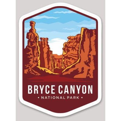 Bryce Canyon National Park Die Cut Sticker Large - sticker