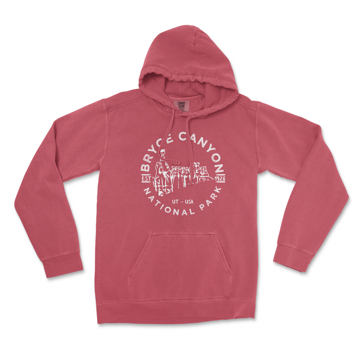 Bryce Canyon Valley National Park Comfort Colors Hoodie - S / Crimson - hoodie