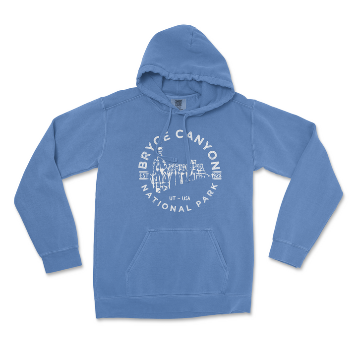 Bryce Canyon Valley National Park Comfort Colors Hoodie - S / FloBlue - hoodie