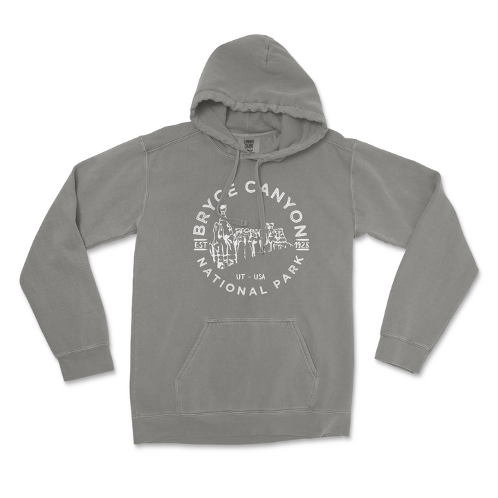 Bryce Canyon Valley National Park Comfort Colors Hoodie - S / Grey - hoodie