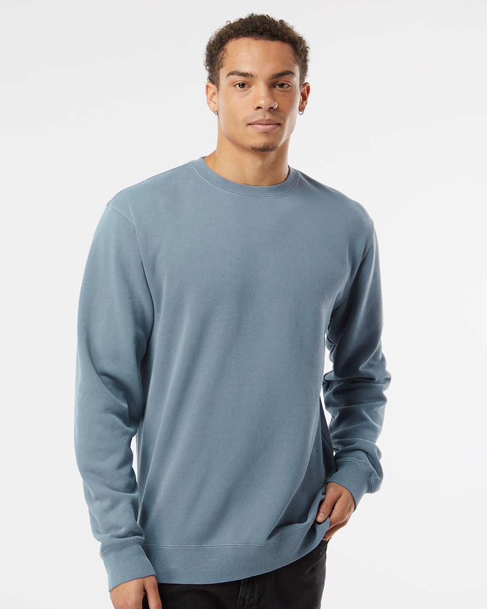 Independent Trading Co. Midweight Pigment-Dyed Crewneck Sweatshirt PRM3500