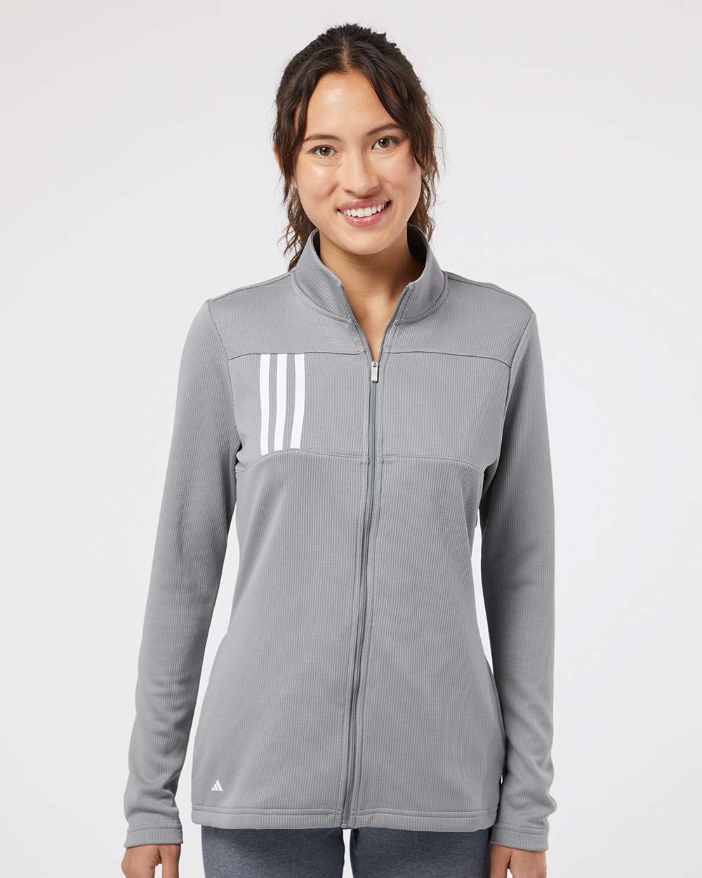 Adidas Women's 3-Stripes Double Knit Full-Zip A483