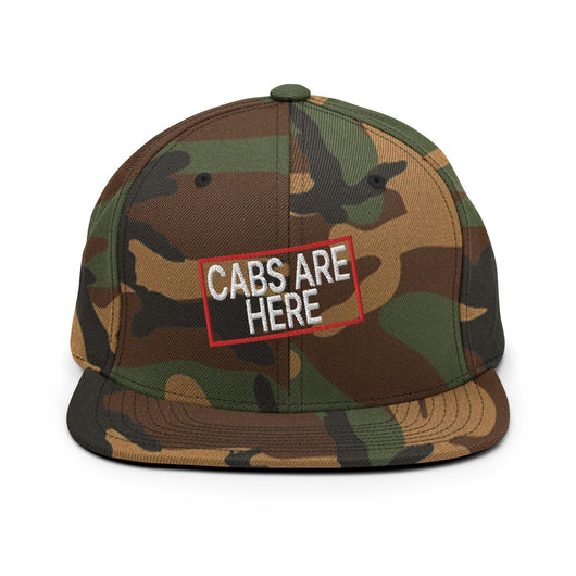 Cabs Are Here Bill Brim Snapback Hat - Green Camo
