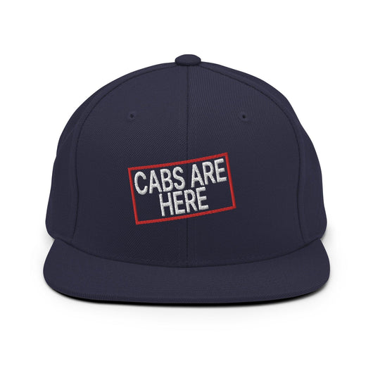Cabs Are Here Bill Brim Snapback Hat - Navy