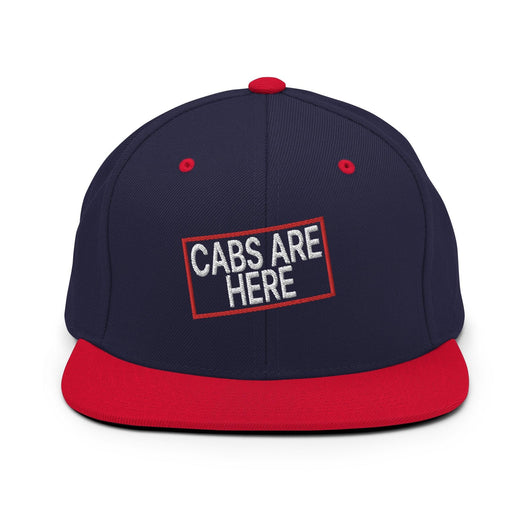 Cabs Are Here Bill Brim Snapback Hat - Navy/ Red
