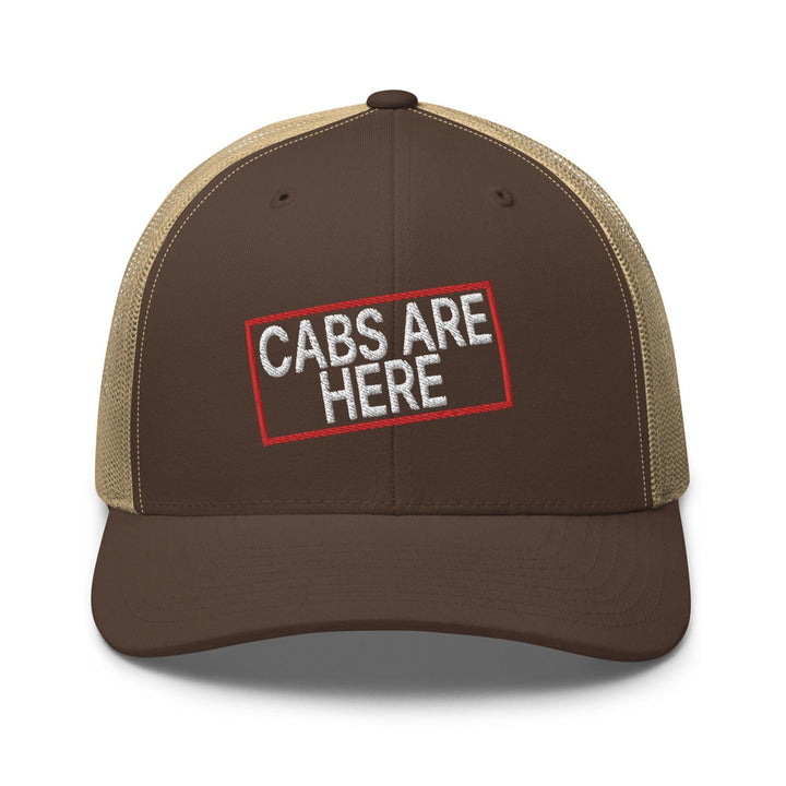 Cabs Are Here Retro Trucker Hat - Brown/ Khaki