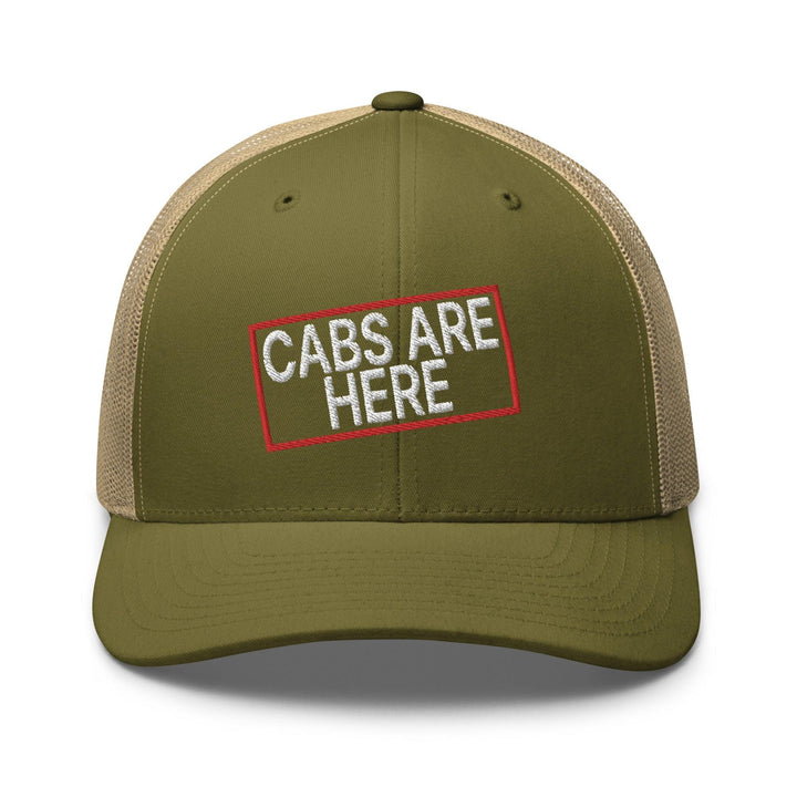 Cabs Are Here Retro Trucker Hat - Moss/ Khaki