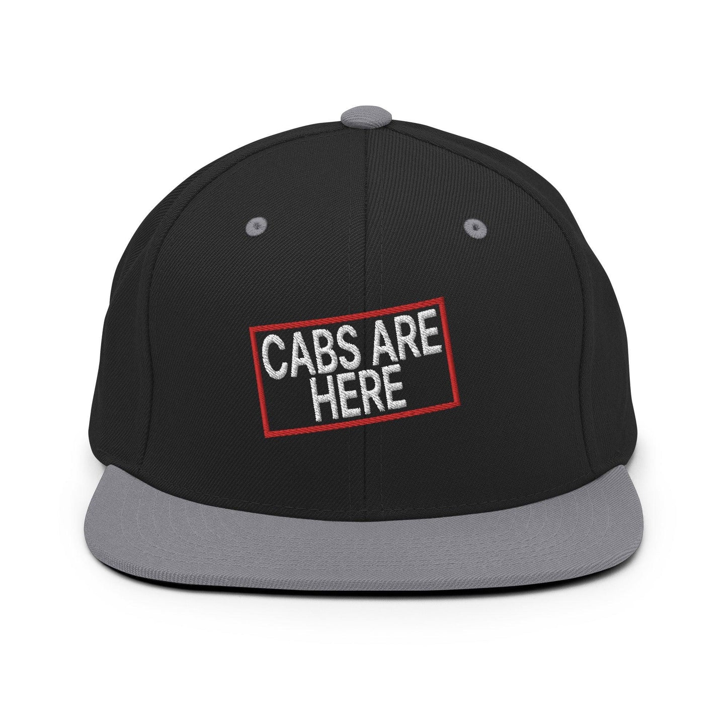 Cabs Are Here Bill Brim Snapback Hat - Black/ Silver - Headwear