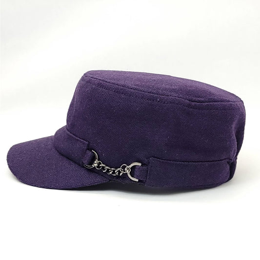 Cadet Cap - Chain Decor JA7044 Purple - OSFA