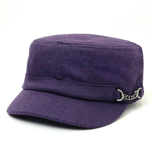 Cadet Cap - Chain Decor JA7044 Purple - OSFA