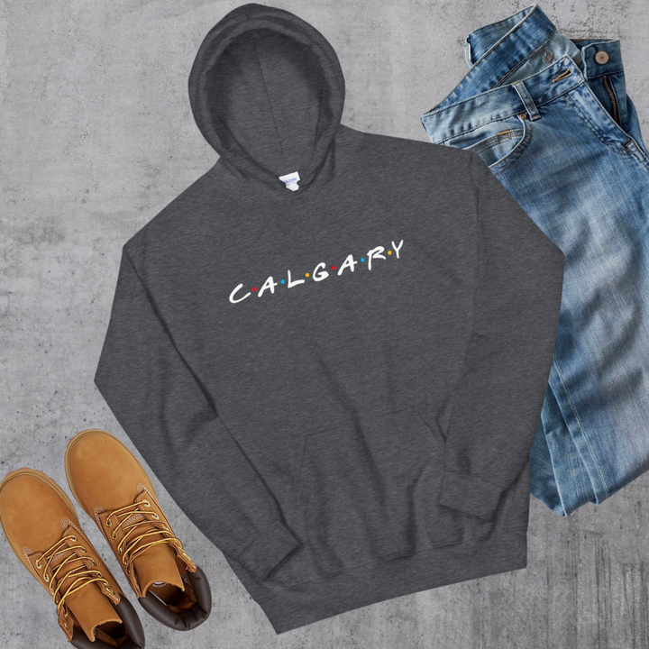 Calgary Friends Hoodie - Dark Heather / S