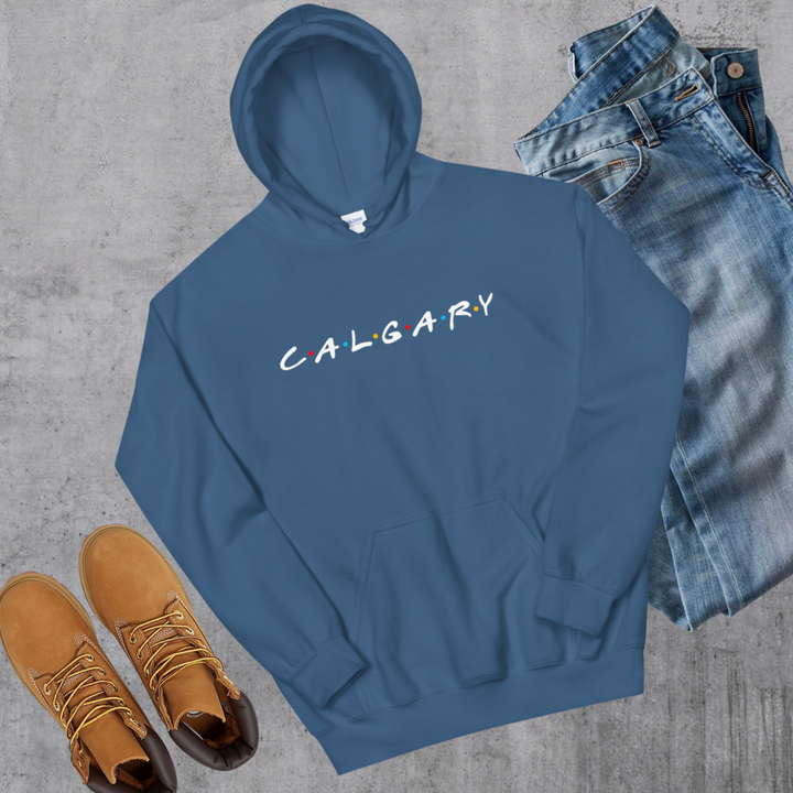 Calgary Friends Hoodie - Indigo Blue / S