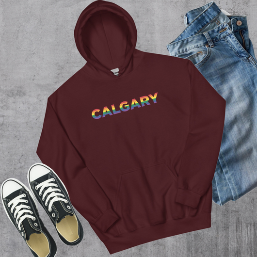 Calgary Pride Hoodie - Maroon / S