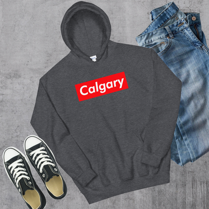 Calgary Supreme’d Hoodie - Dark Heather / S