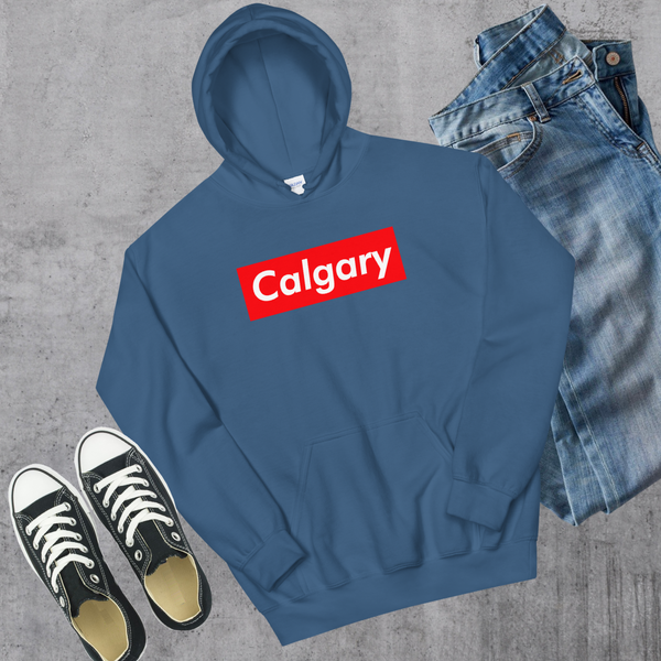 Calgary Supreme’d Hoodie - Indigo Blue / S