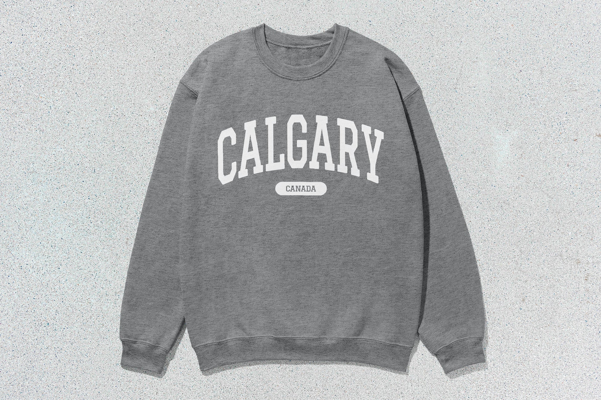 Gray Calgary crewneck sweatshirt from Calgary - Unisex Heavy Blend™ Crewneck Sweatshirt for custom apparel