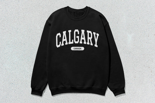 Calgary - Unisex Heavy Blend™ Crewneck Sweatshirt - Black / Small - Sweatshirts & Hoodies