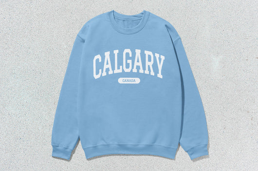Calgary - Unisex Heavy Blend™ Crewneck Sweatshirt - Blue / Small - Sweatshirts & Hoodies