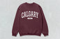 Calgary - Unisex Heavy Blend™ Crewneck Sweatshirt - Maroon / Small - Sweatshirts & Hoodies