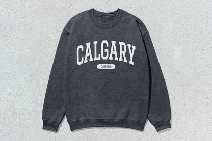 Calgary - Unisex Heavy Blend™ Crewneck Sweatshirt - Navy / Small - Sweatshirts & Hoodies
