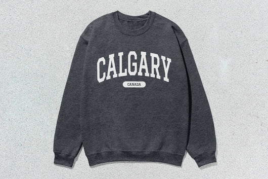 Calgary - Unisex Heavy Blend™ Crewneck Sweatshirt - Navy / Small - Sweatshirts & Hoodies