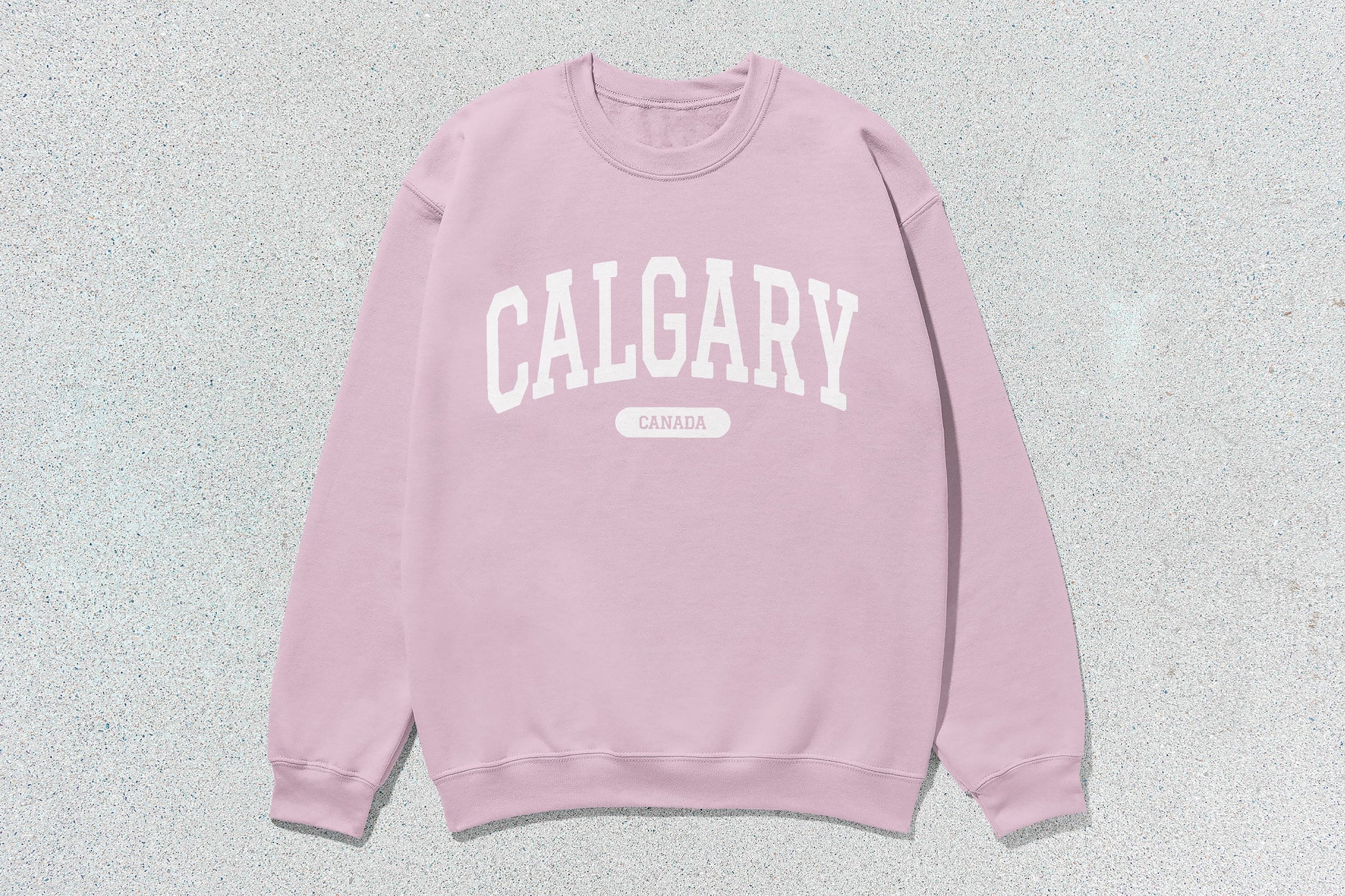 Pink Calgary Crewneck Unisex Heavy Blend Crewneck Sweatshirt for custom apparel