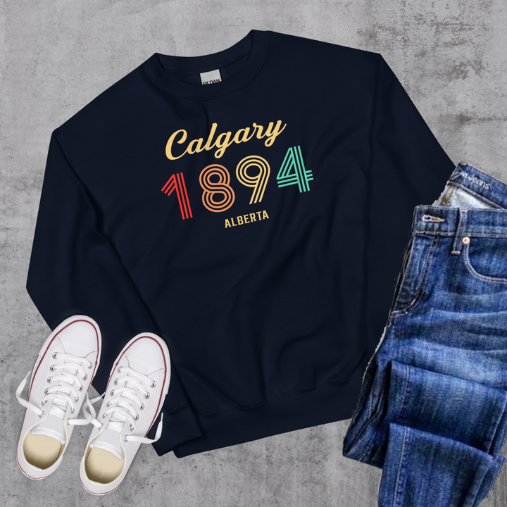 Calgary Vintage Crewneck - Navy / S