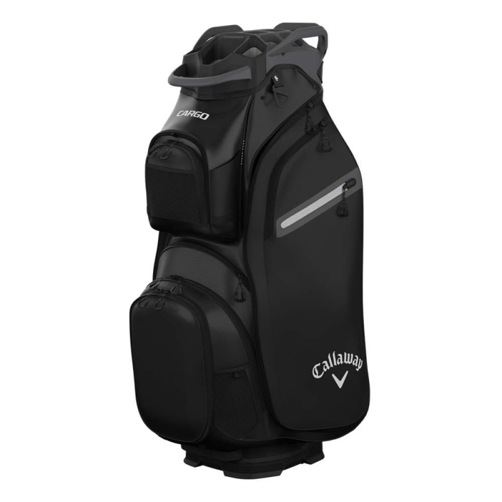 Callaway Cargo Cart Bag – Maximum Storage & Functionality - Black - golf cart bags