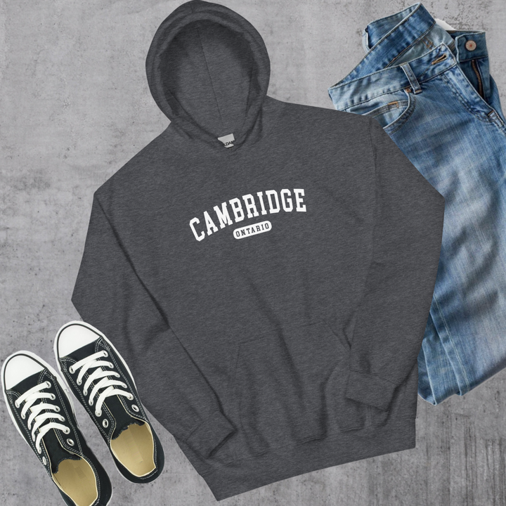 Cambridge ON College Hoodie - Dark Heather / S