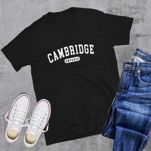 Cambridge ON College Tee - Black / S