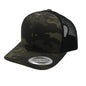 GNV-6606T - Premium Trucker Mesh Cap - Camo Grey Black / ONE SIZE - CAPS