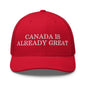 Canada is Already Great Embroidered Mesh Trucker Hat - Red