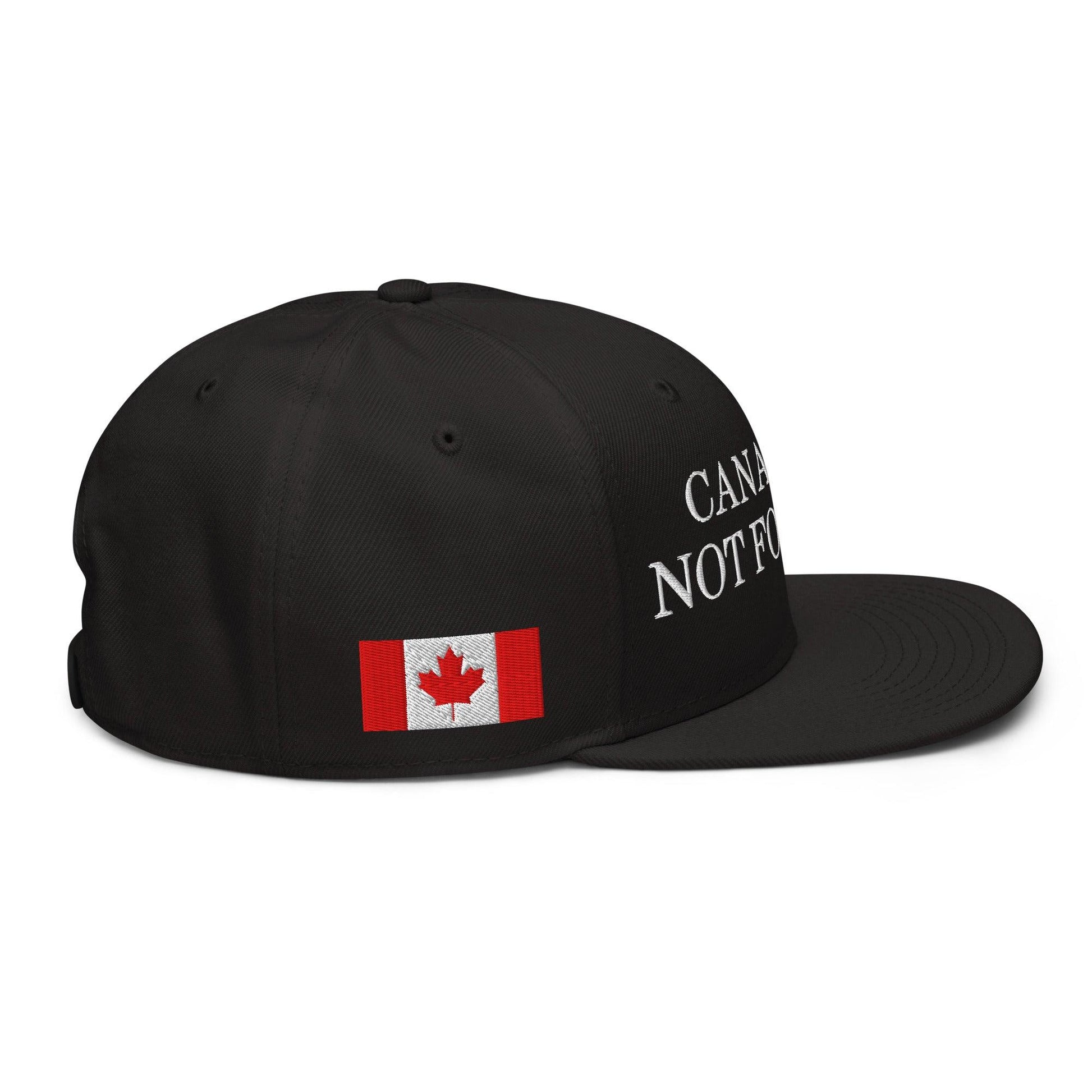 Canada is not for Sale 1867 Flag Embroidered Flat Brim Bill Snapback Hat - Headwear