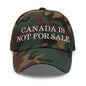 Canada is not for Sale Embroidered Dad Hat - Green Camo - Headwear