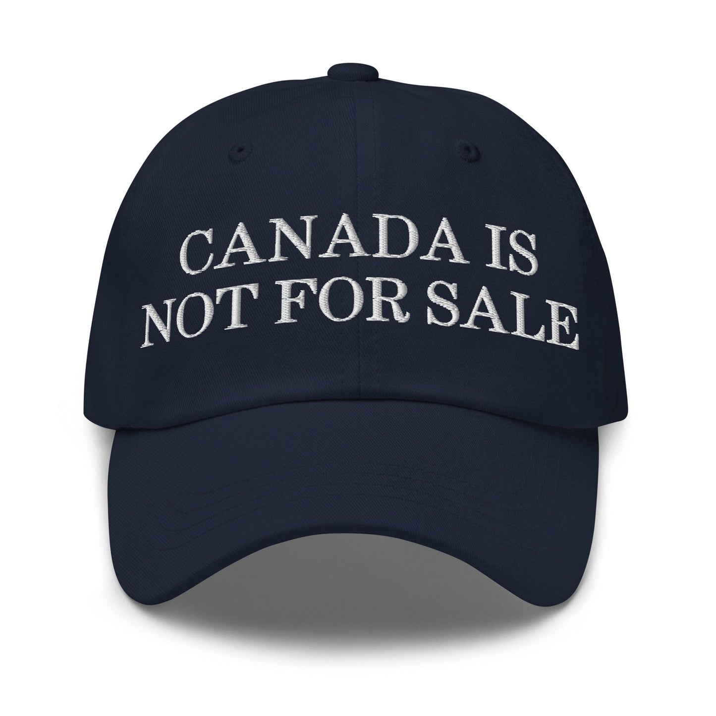 Canada is not for Sale Embroidered Dad Hat - Navy - Headwear